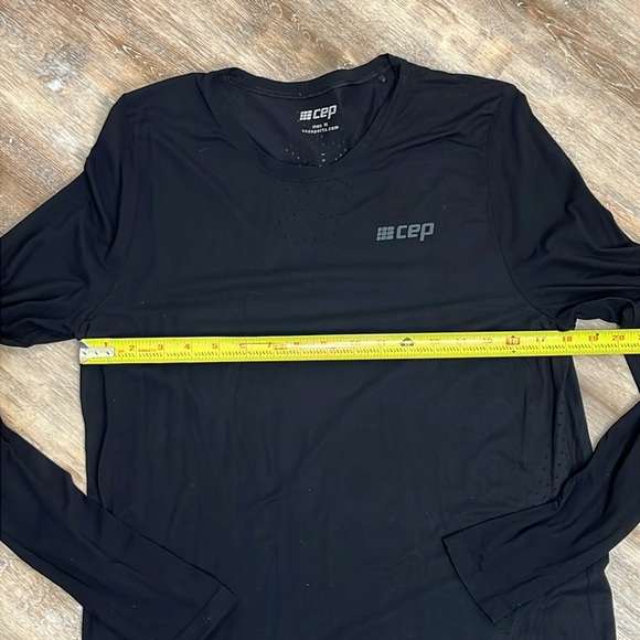 CEP Black Mens Ultralight Long Sleeve Shirt Size M Black Breathable Mesh Running - Picture 11 of 14